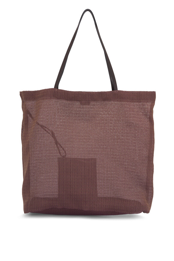 The Row - Park Lux Espresso Suede Tote | Mitchell Stores