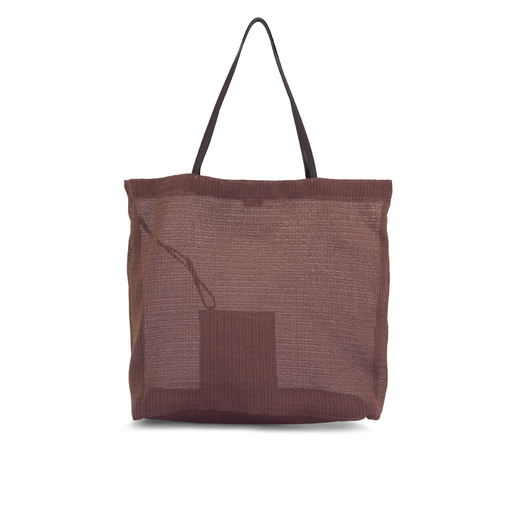【関税&送料込】The Row Barn Tote Bag In Mesh Barn Tote Bag Tan in Mesh – The Row