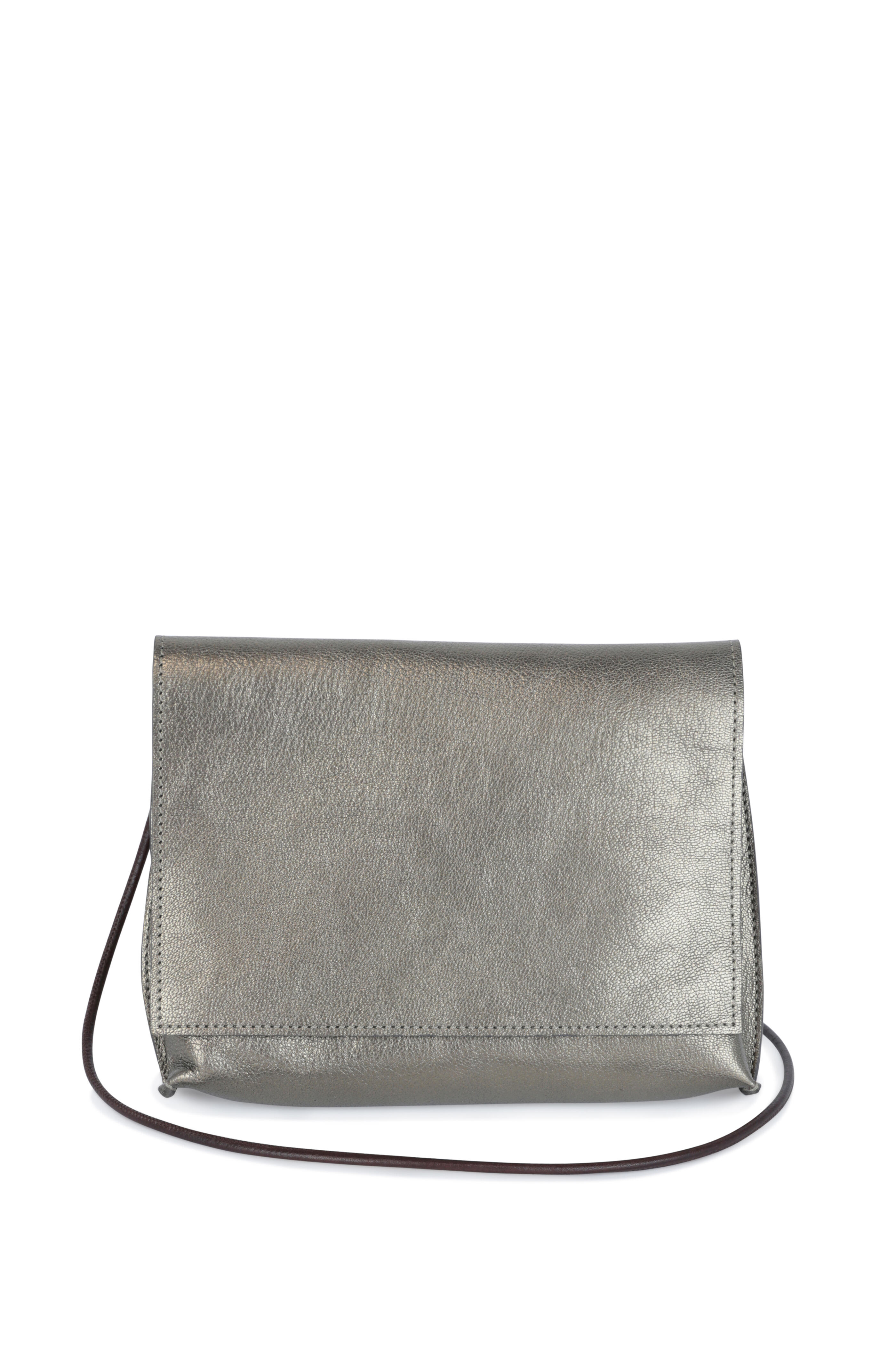 pewter crossbody bag