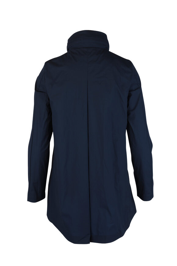 Herno - Globe Navy Blue Hooded Jacket 