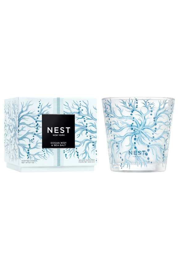 Nest Fragrances Ocean Mist & Sea Salt Decorative 3-Wick Candle - view 1