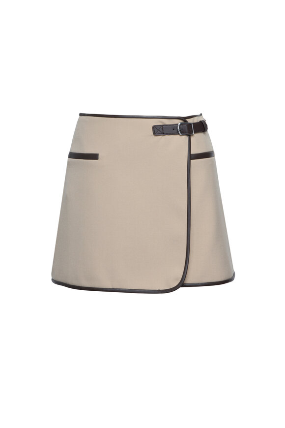 Simkhai Sheridan Light Camel Mini Skirt