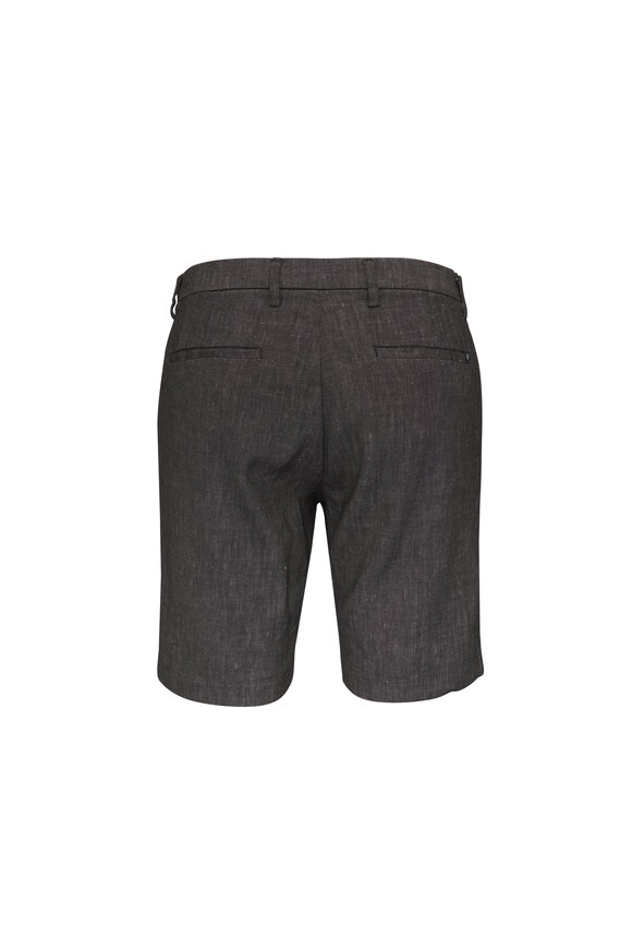 Deke Oasis Black Twill Bermuda Shorts - view 2