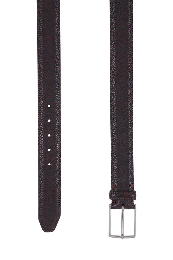 Martin Dingman Hayward Royal Bull Walnut Hide Leather Belt - view 2