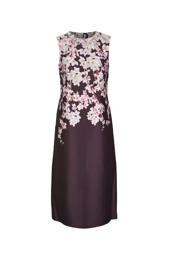 Sachin Babi Sutton Brown Beaded Neck Midi Dress - view 1