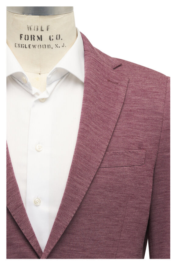 Maurizio Baldassari Strawberry Wool Jersey Sportcoat