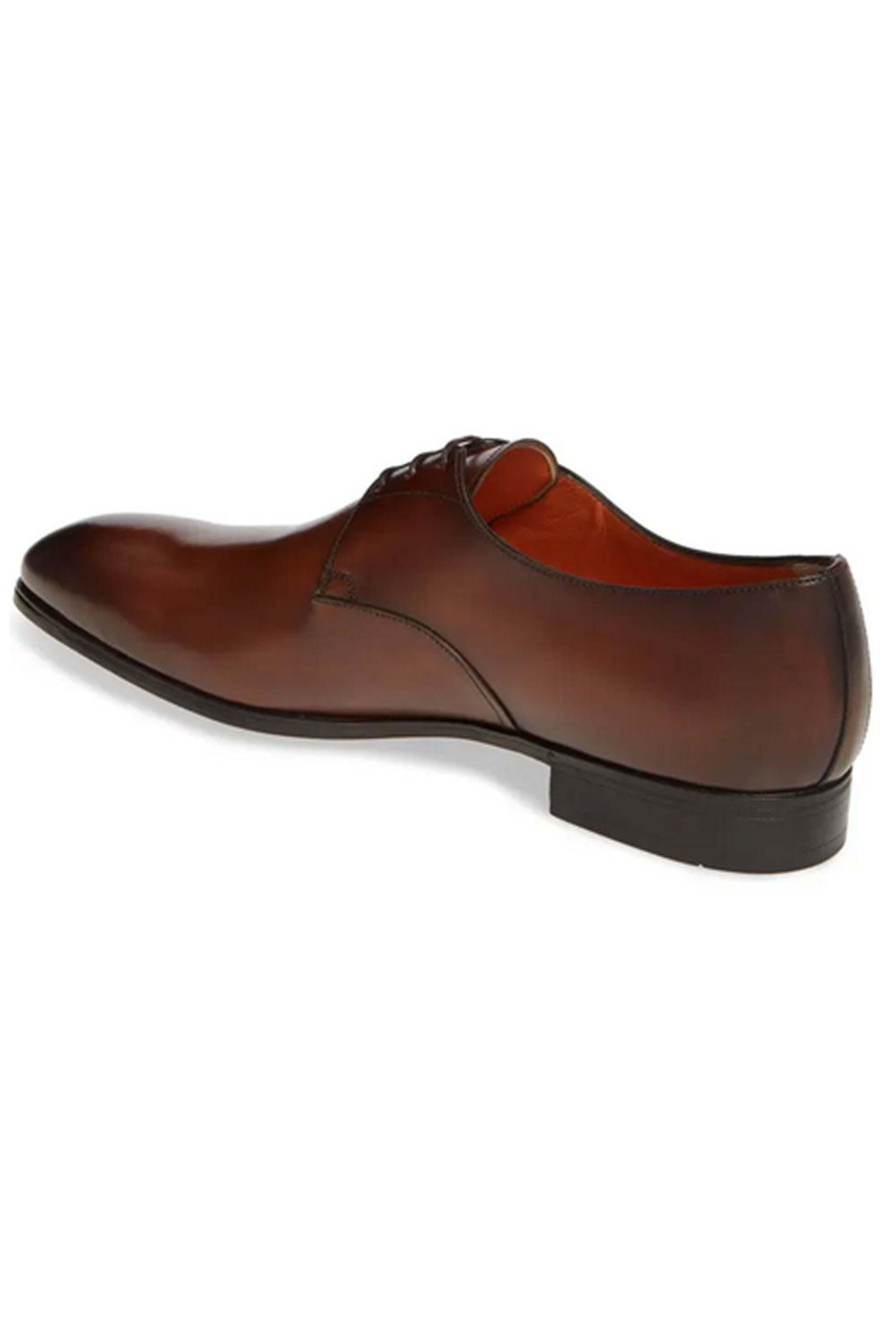 Santoni - Induct Plain Derby Shoe in Brown