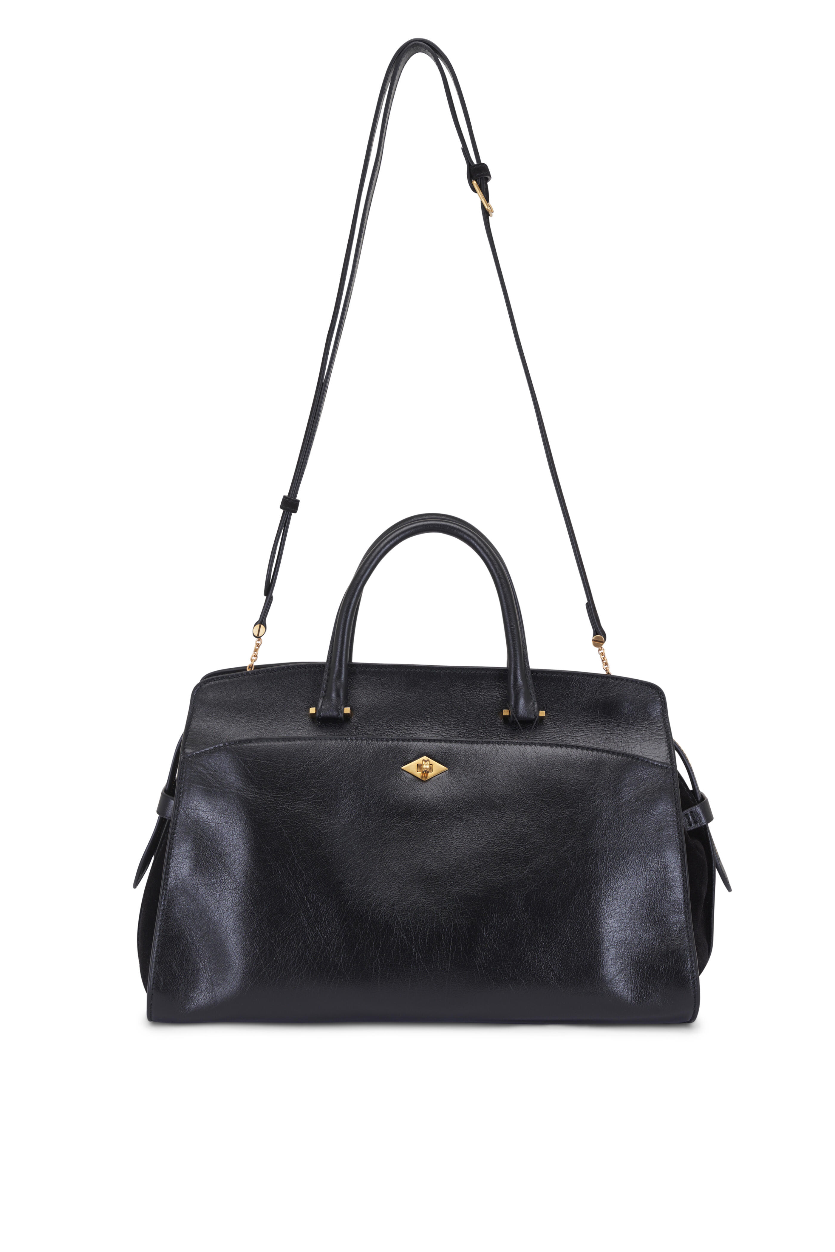 Métier - Private Eye Elvis Black Leather Satchel