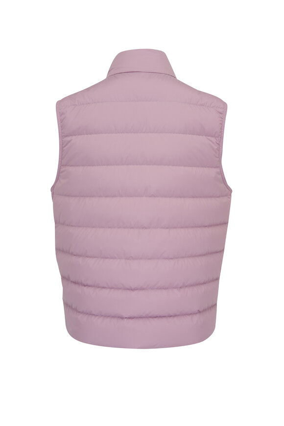 Moncler - Matte Pink Down Vest 