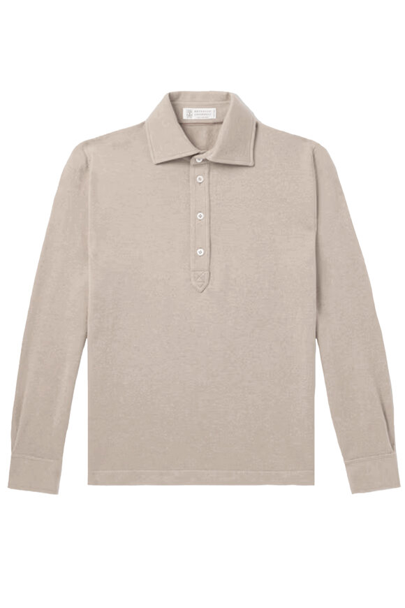 BRUNELLO CUCINELLI ポロシャツ　グリーングレー BRUNELLO CUCINELLI ポロシャツ グリーングレー