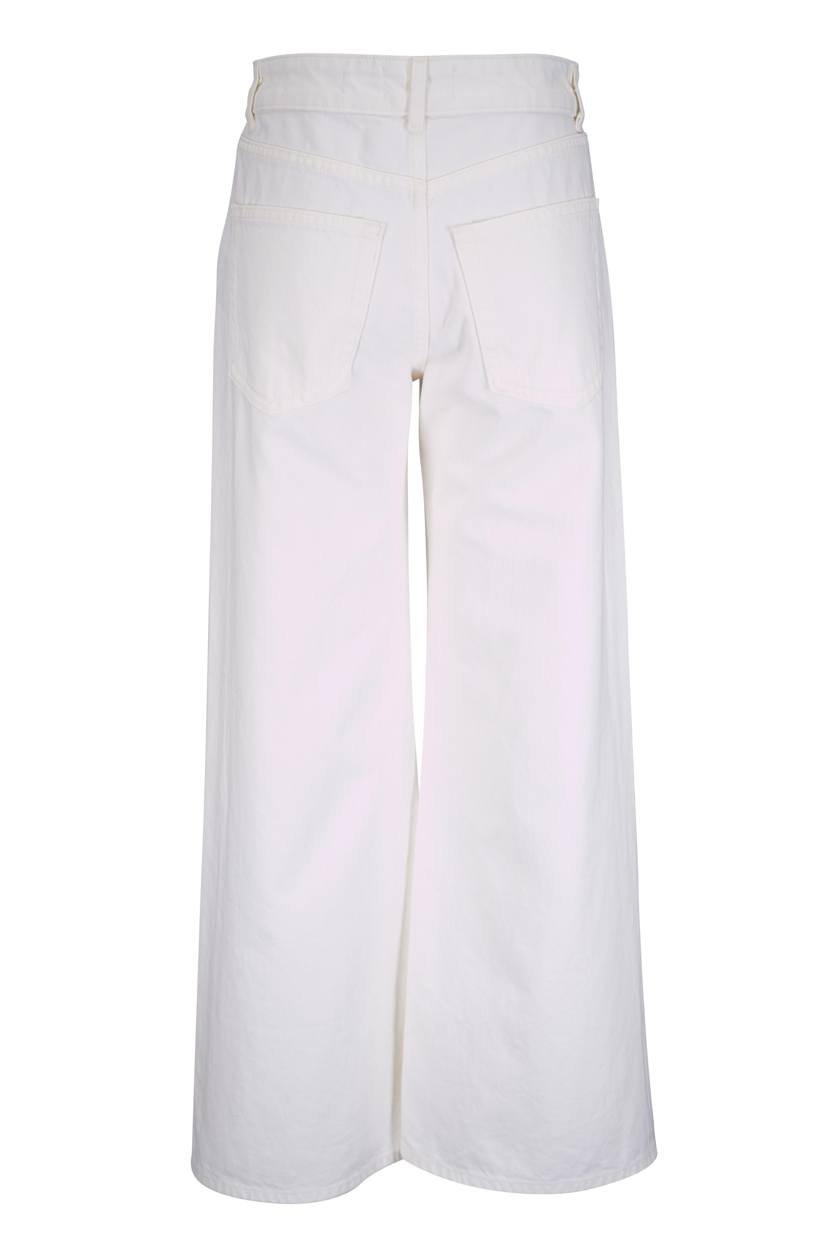 Nili Lotan - Marlene Cream Crop Wide Leg Jean