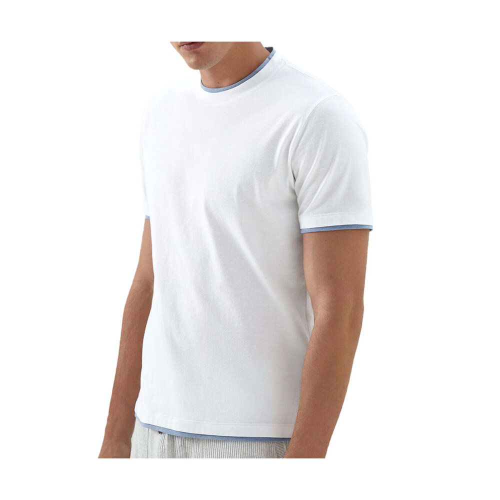 Tシャツ・カットソー Brunello Cucinelli T-shirts White Cotton jersey T-shirt in white - Brunello Cucinelli | Mytheresa