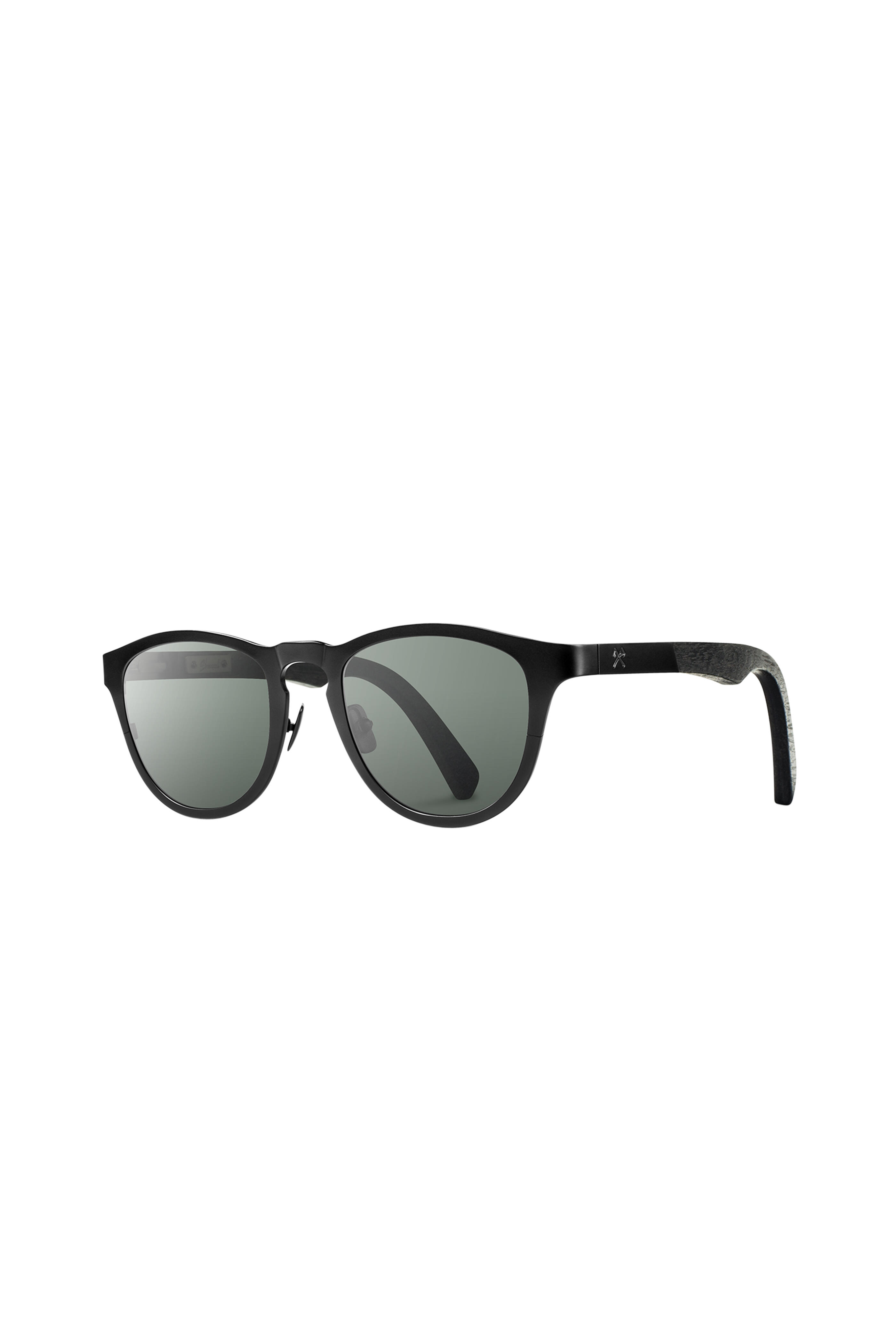 Shwood - Francis Black Round Sunglasses