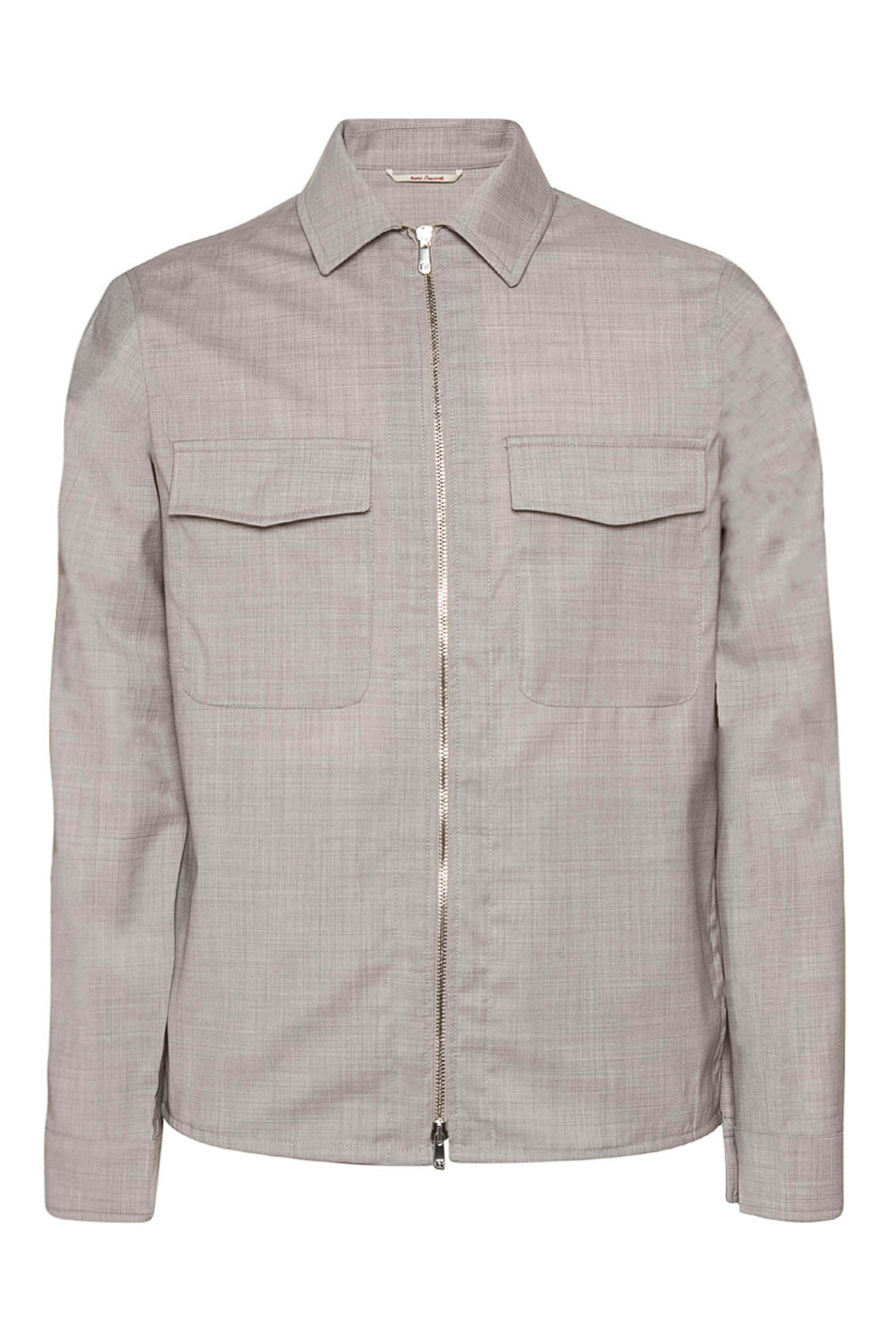 Marco Pescarolo - Light Taupe Melange Zip Jacket