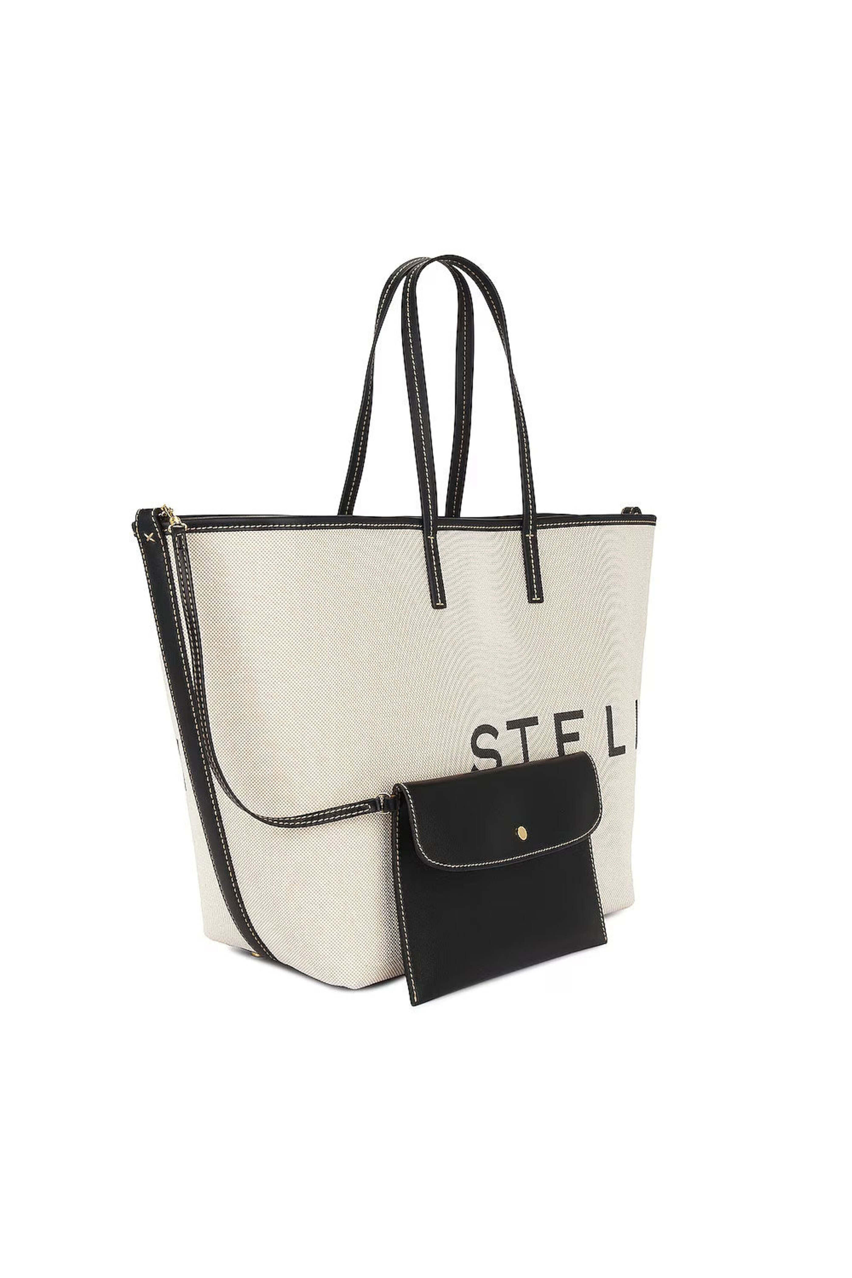 【送料&関税込】Stella McCartney Bucket Bag Eco Salt And Pep Stella McCartney - Salt and Pepper Eco Canvas Tote Bag