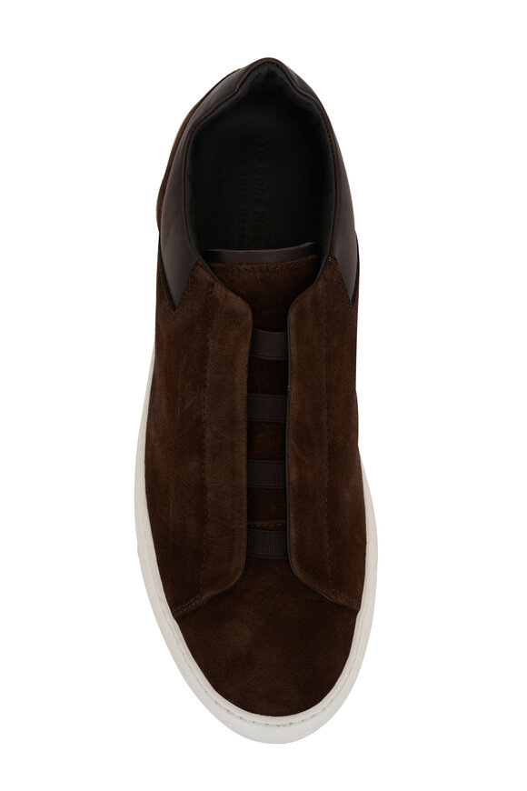 To Boot New York - Alberta Brown Slip On Suede Sneaker