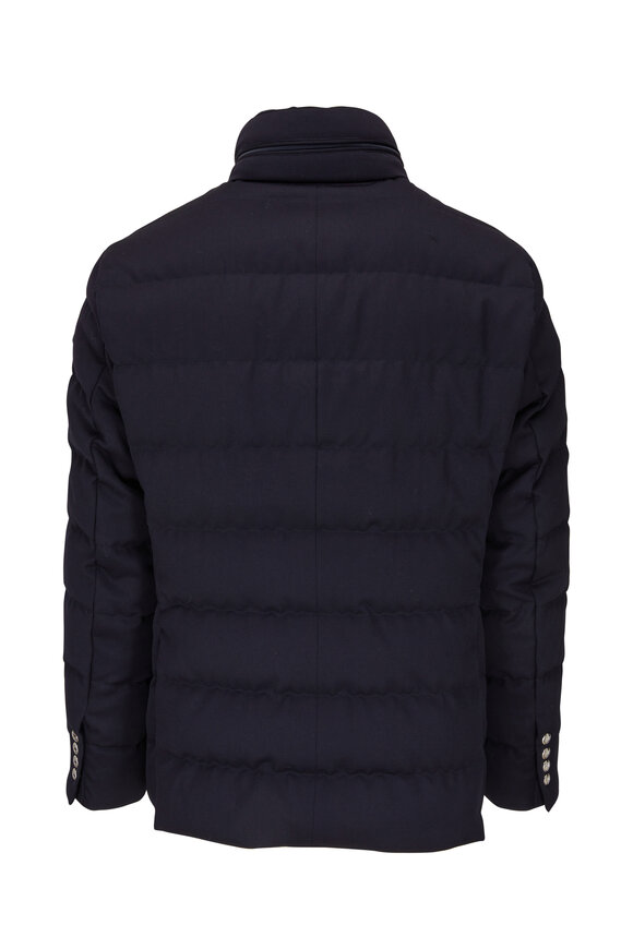 Moncler - Bess Navy Wool Down Dickey Coat