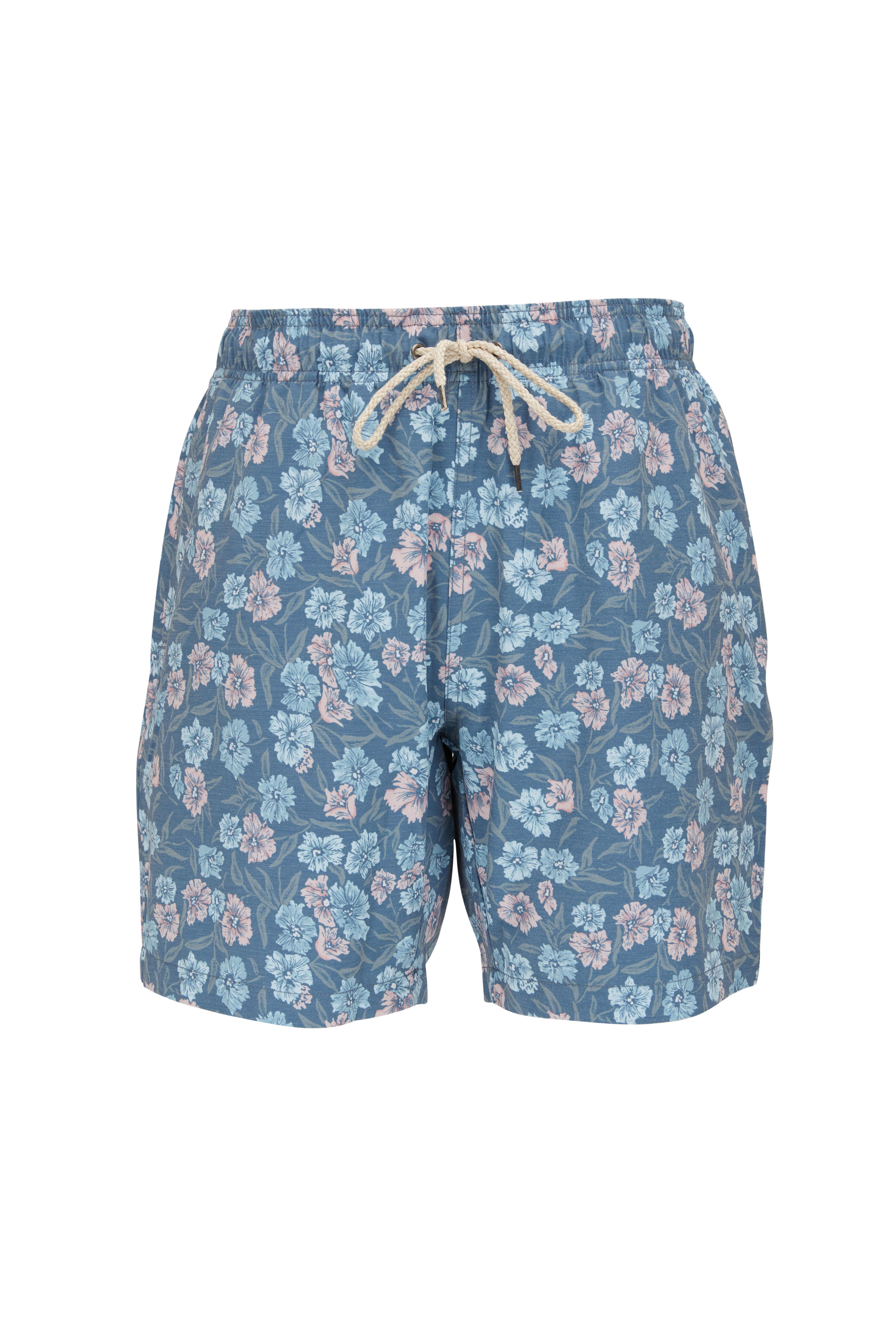 Faherty Brand - Beacon Marine Floral Swim Trunks