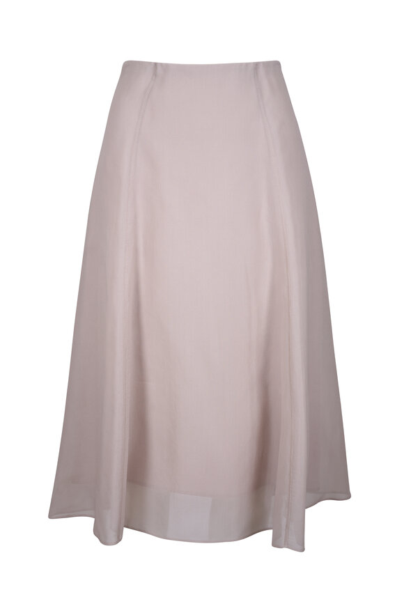Brunello Cucinelli Quartz Organza Skirt