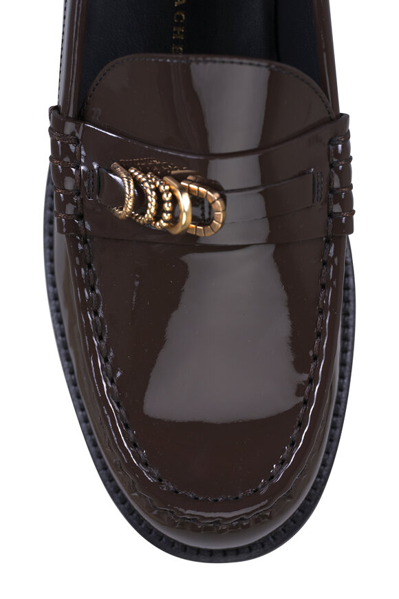 Dorothee Schumacher Chocolate Glossy Shine Leather Loafer - view 6