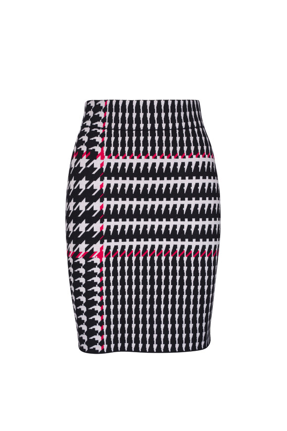 Akris Punto - Black Mesh Midi Skirt | Mitchell Stores