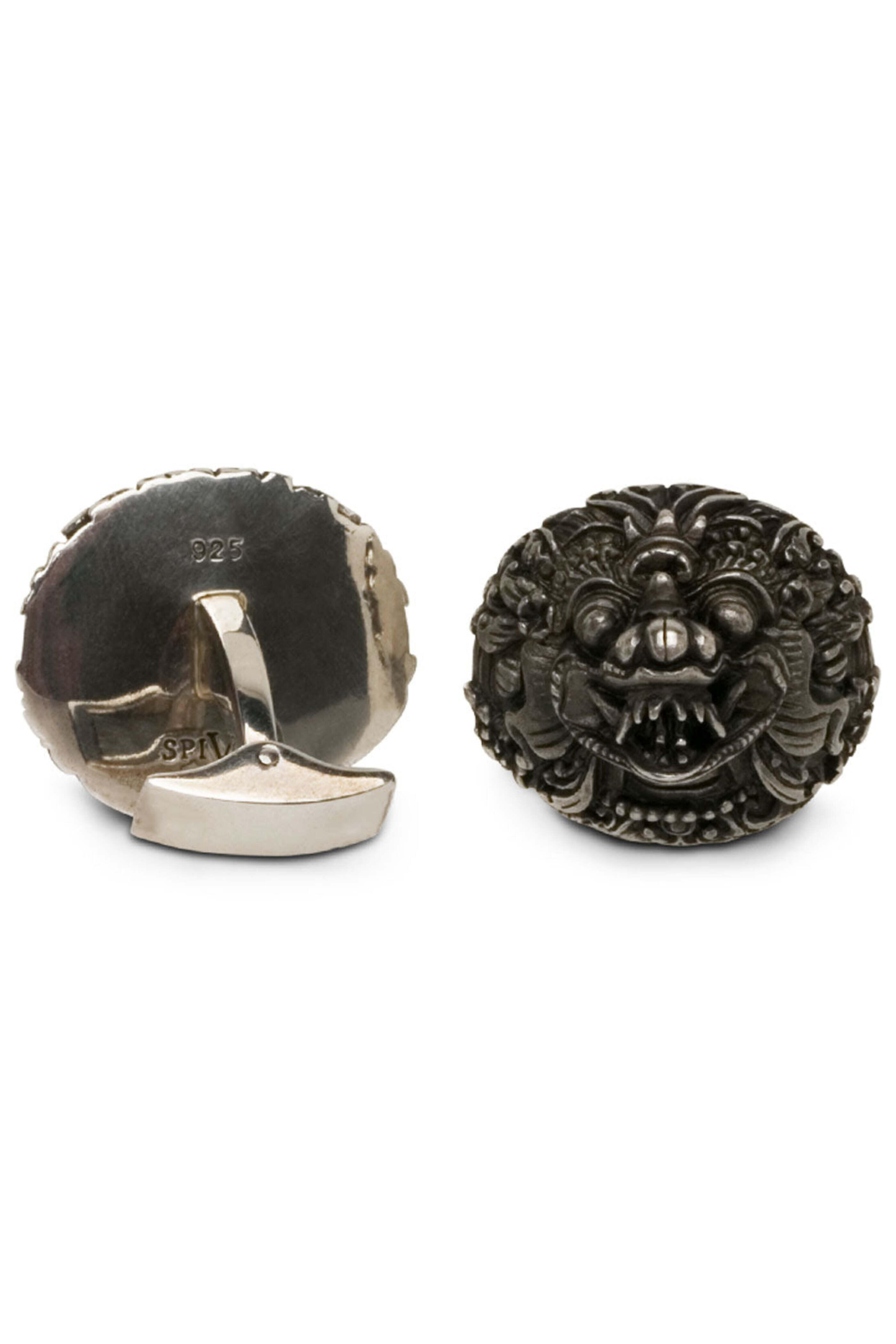 Spivey - Matte Sterling Silver Garuda Cufflinks