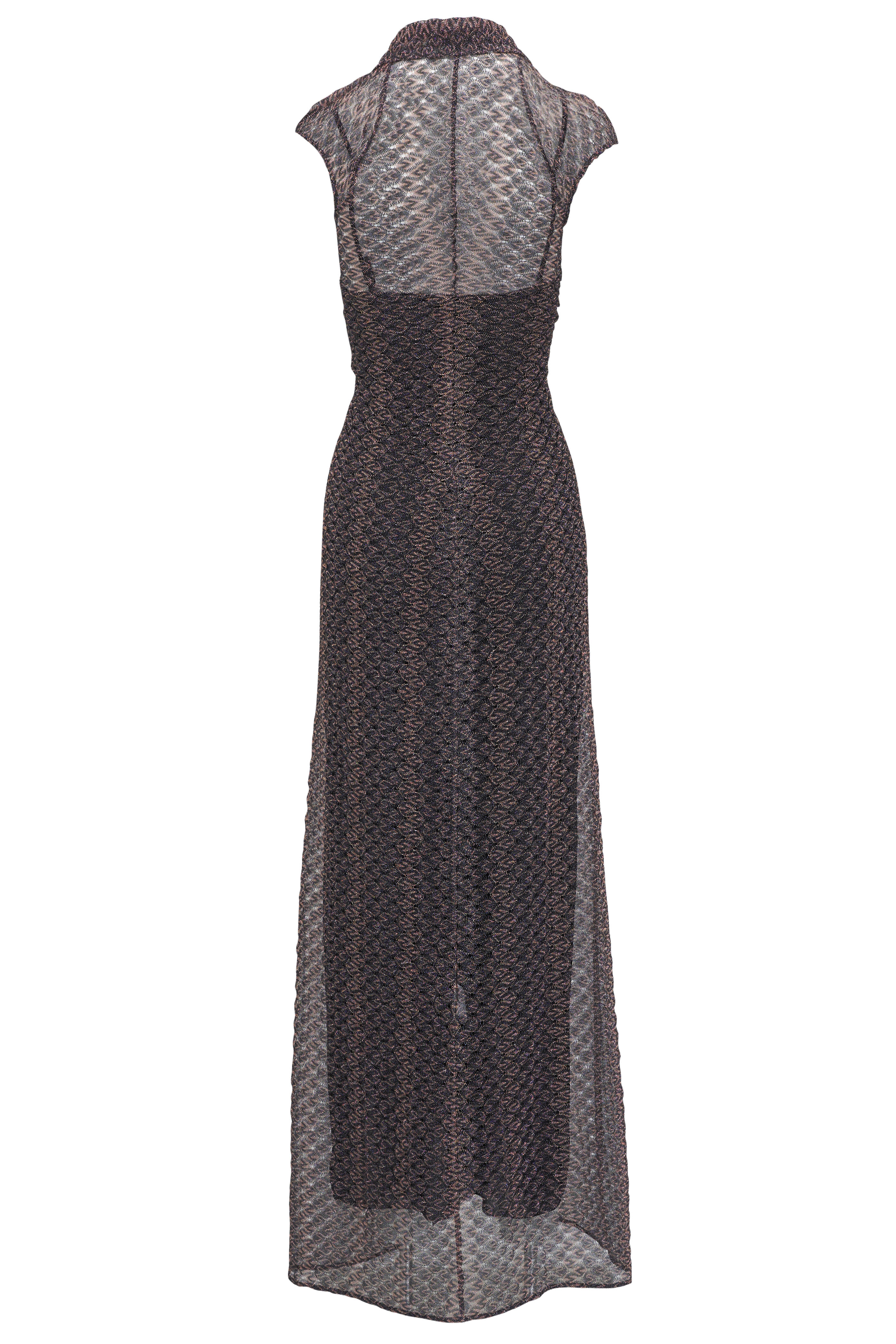 MISSONI ミッソーニ Zig Zag metallic minidress in multicoloured - Missoni