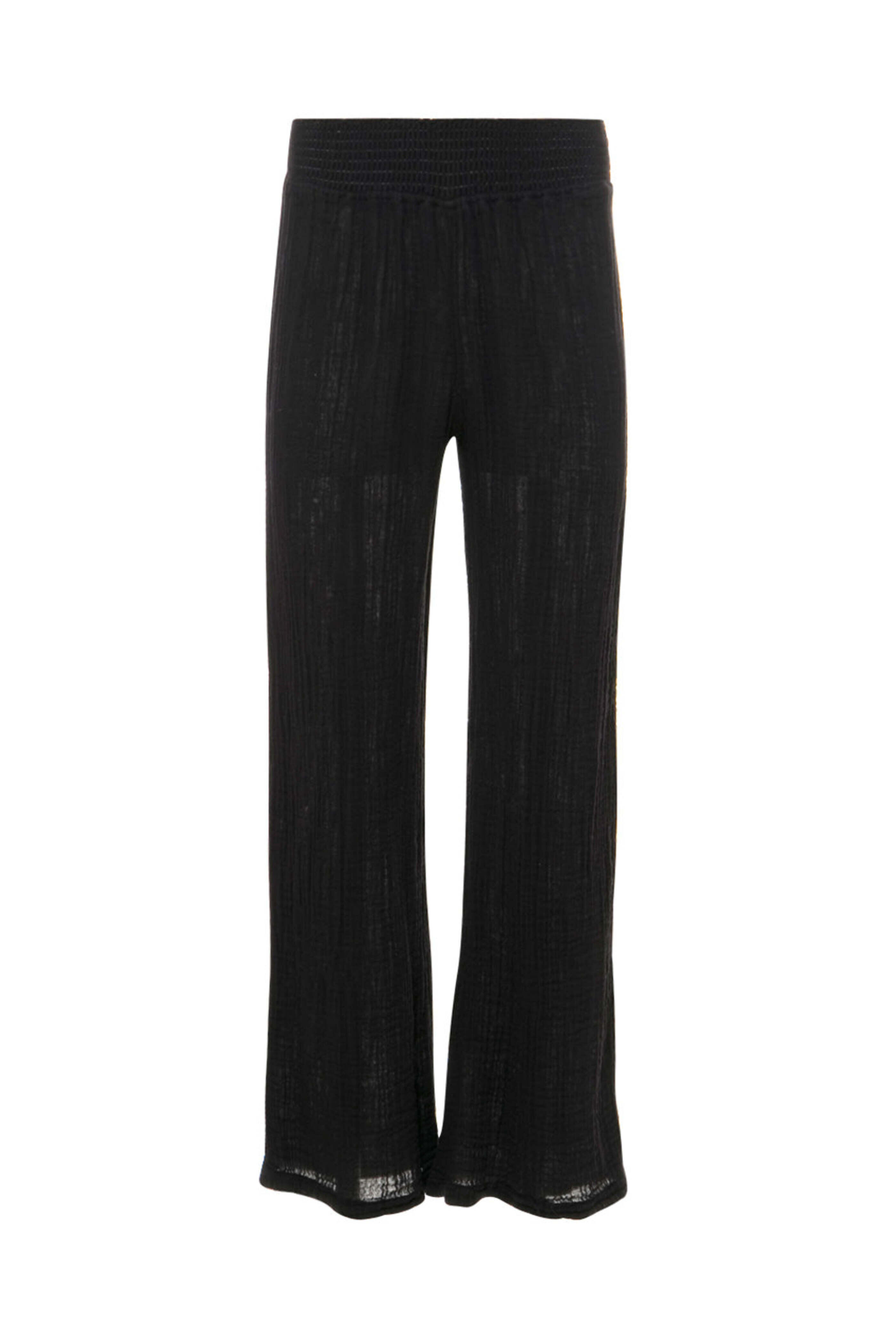 Michael Stars - Black Smocked Susie Wide Leg Pant