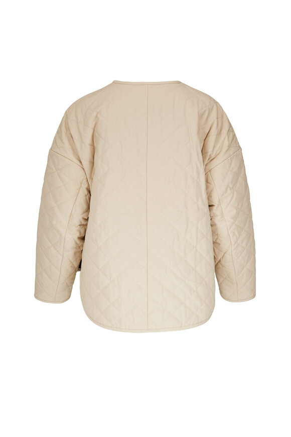 Totême - Light Hay Quilted Cotton Canvas Jacket