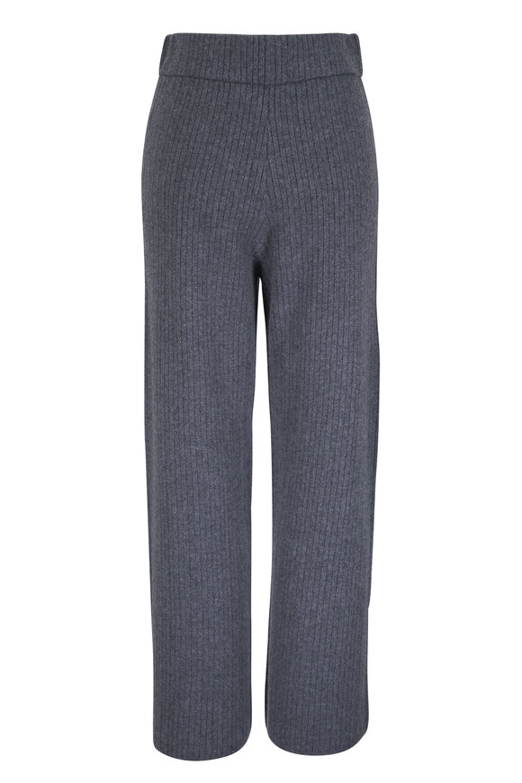 Lafayette 148 New York Graphite Ribbed Knit Pant - view 3