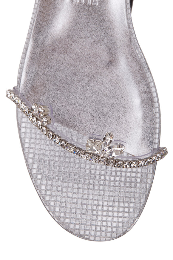 Christian Louboutin - Just Queenie Silver Flat Sandal