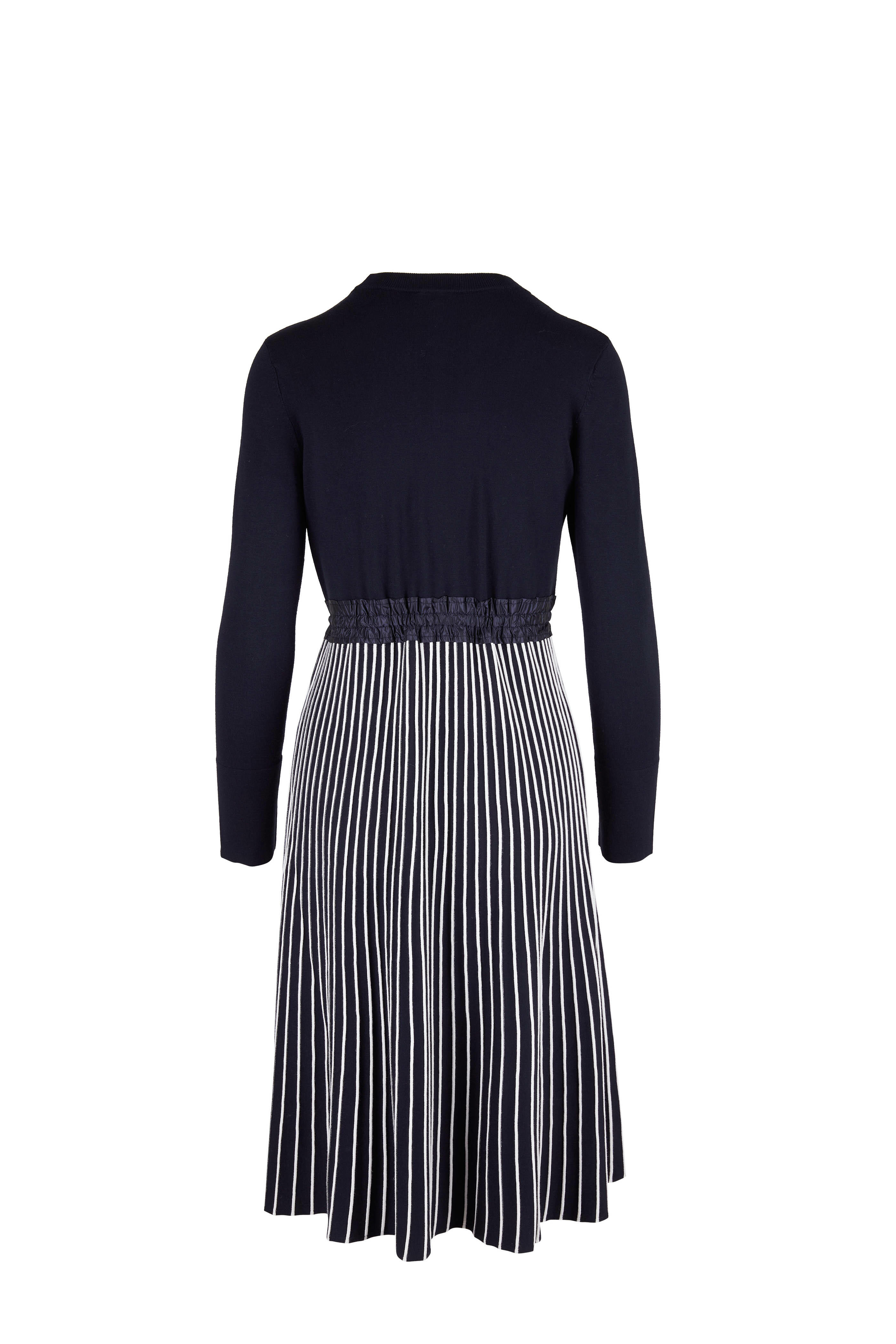 Bogner - Samina Navy Knit Long Sleeve Dress