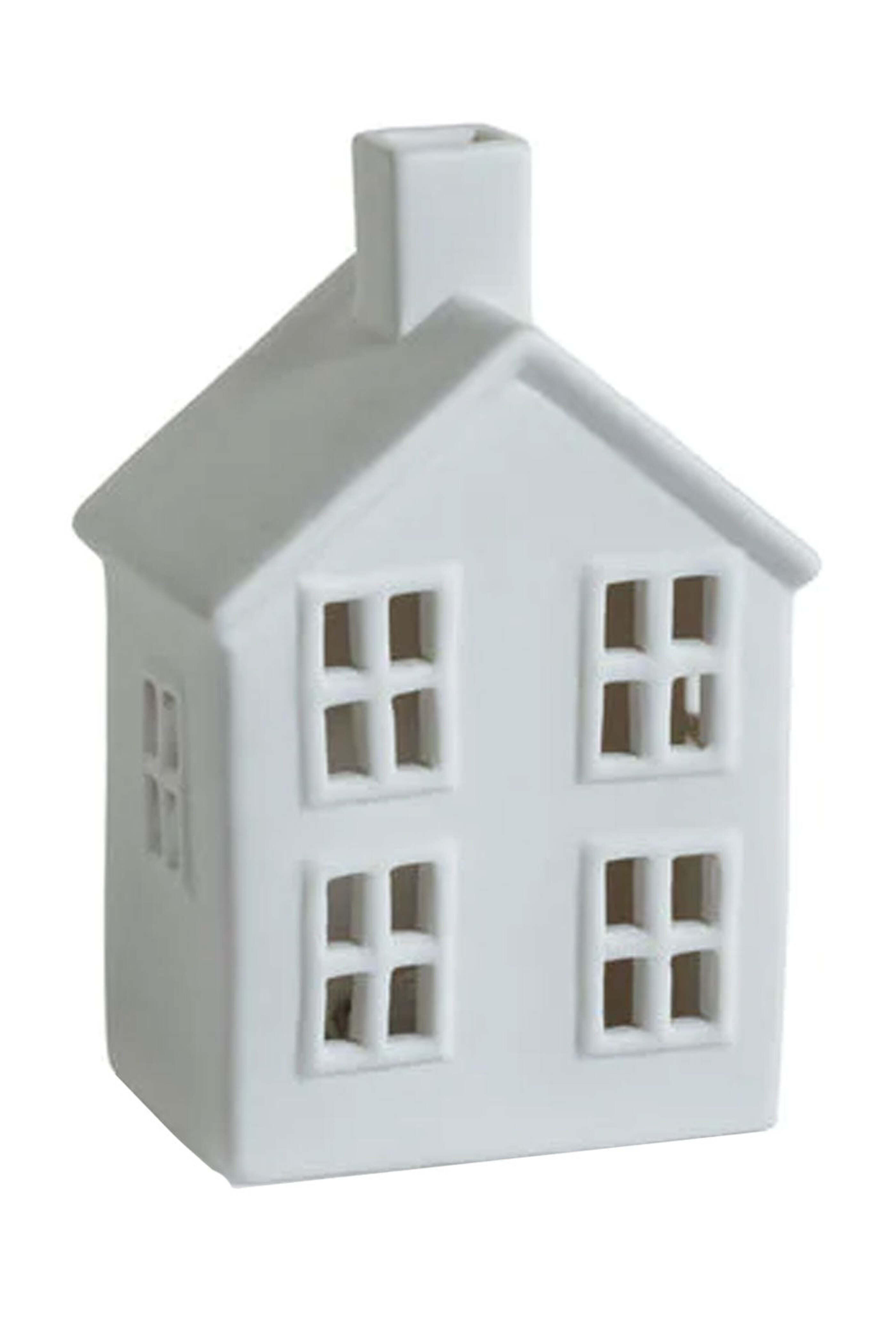 Zodax - Swiss Mountain Porcelain LED House in Matte White