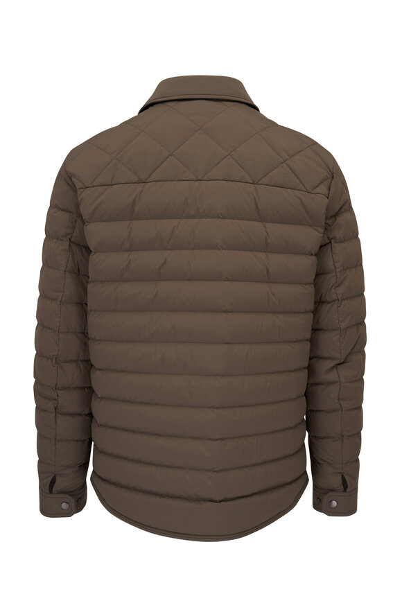 Moncler - Olive Green Quilted Shacket 