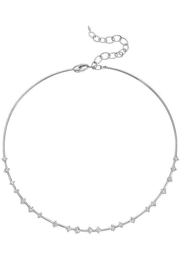 Mattia Cielo White Gold Rugiada Diamanti Collar Necklace - view 1