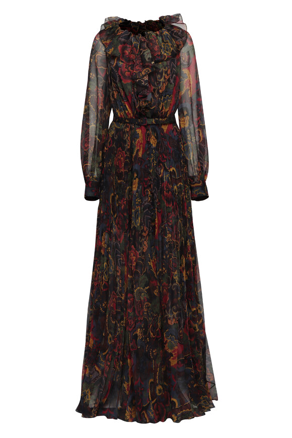 Zimmermann - Wonderland Floral Tubular Tiered Midi Dress Zimmermann - Wonderland Floral Tubular Tiered Midi Dress