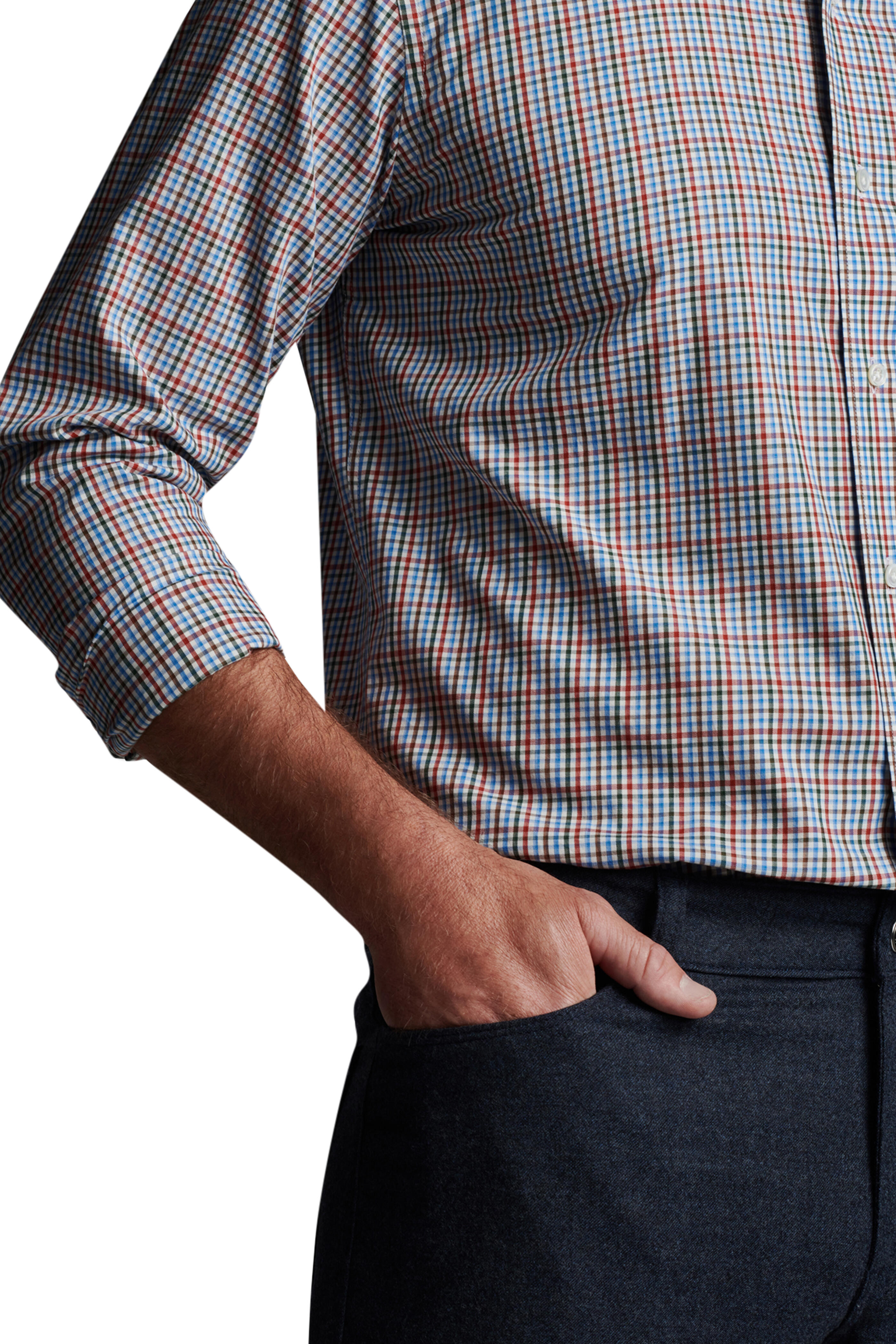 Peter Millar - Spice Vamp Check Cotton Sport Shirt