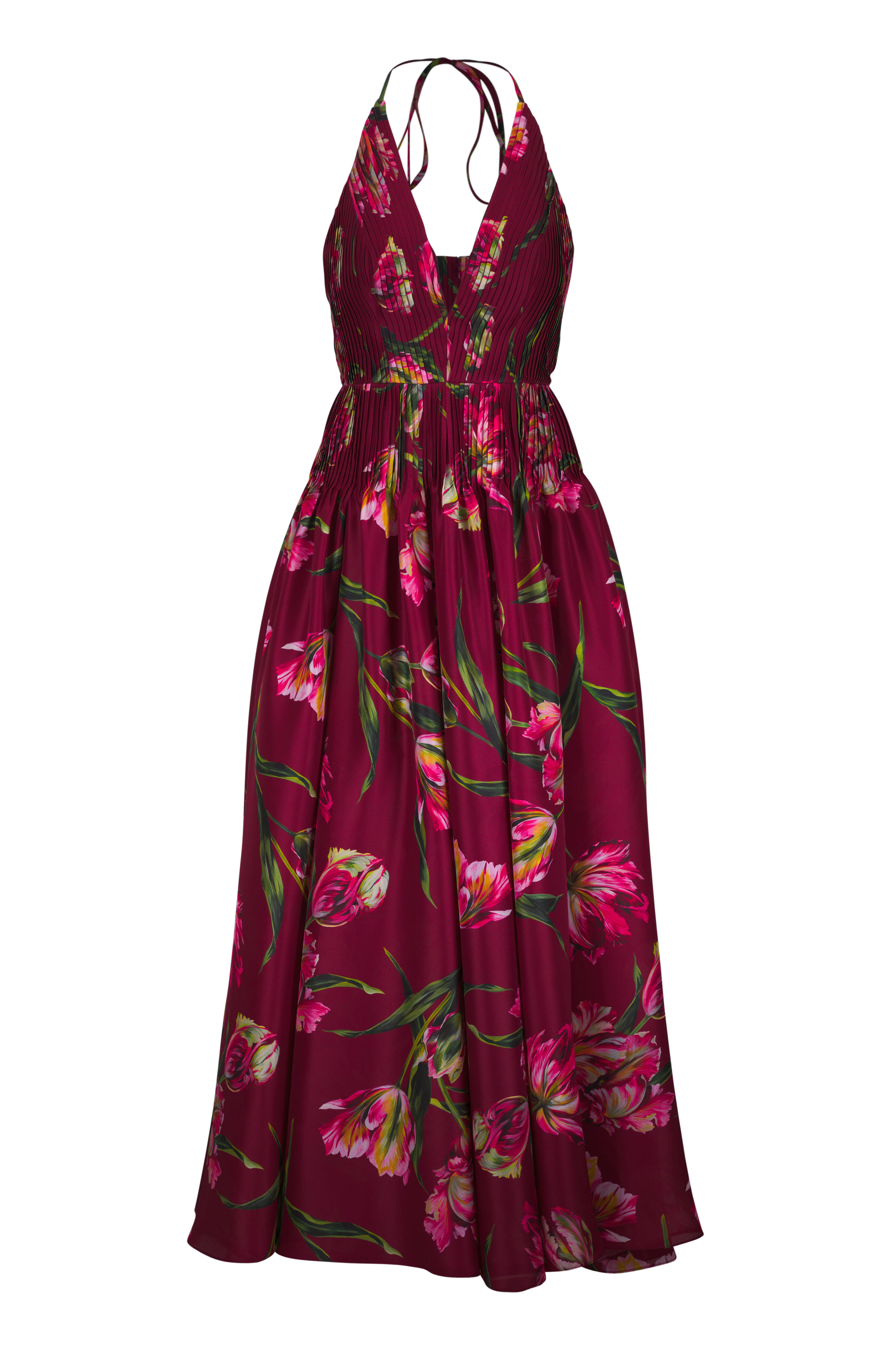 Carolina Herrera - Garnet Multi Tulip Print Gown