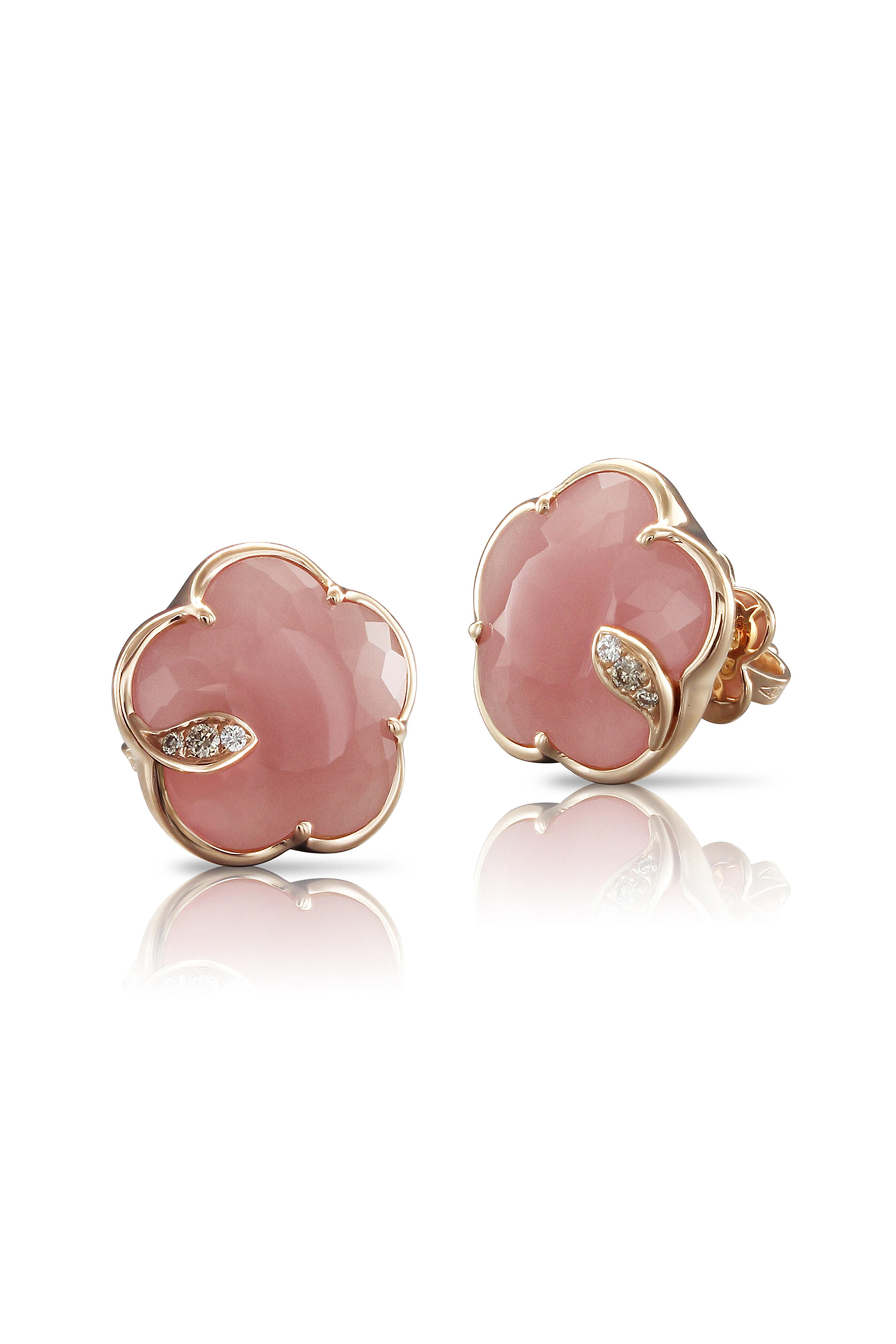 Pasquale Bruni - Petit Joli Diamond & Pink Chalcedony Earrings