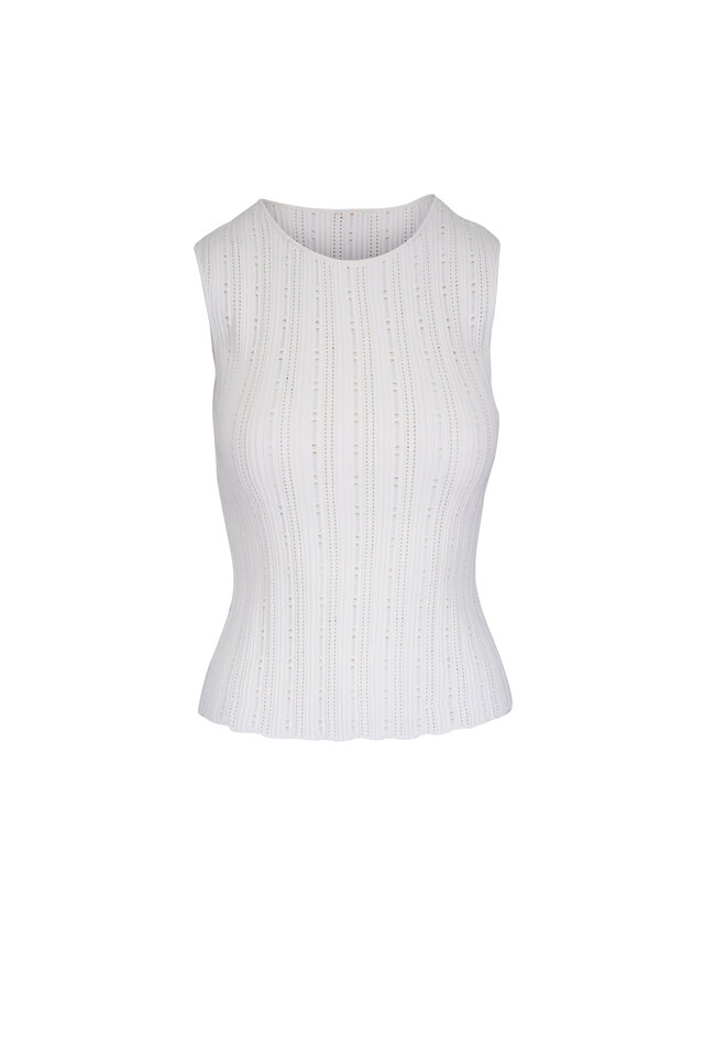 3点 SeamlessRibTanktop/CompactSmoothKnit Zimmermann - Illuminate Black & Gold Metallicized Top