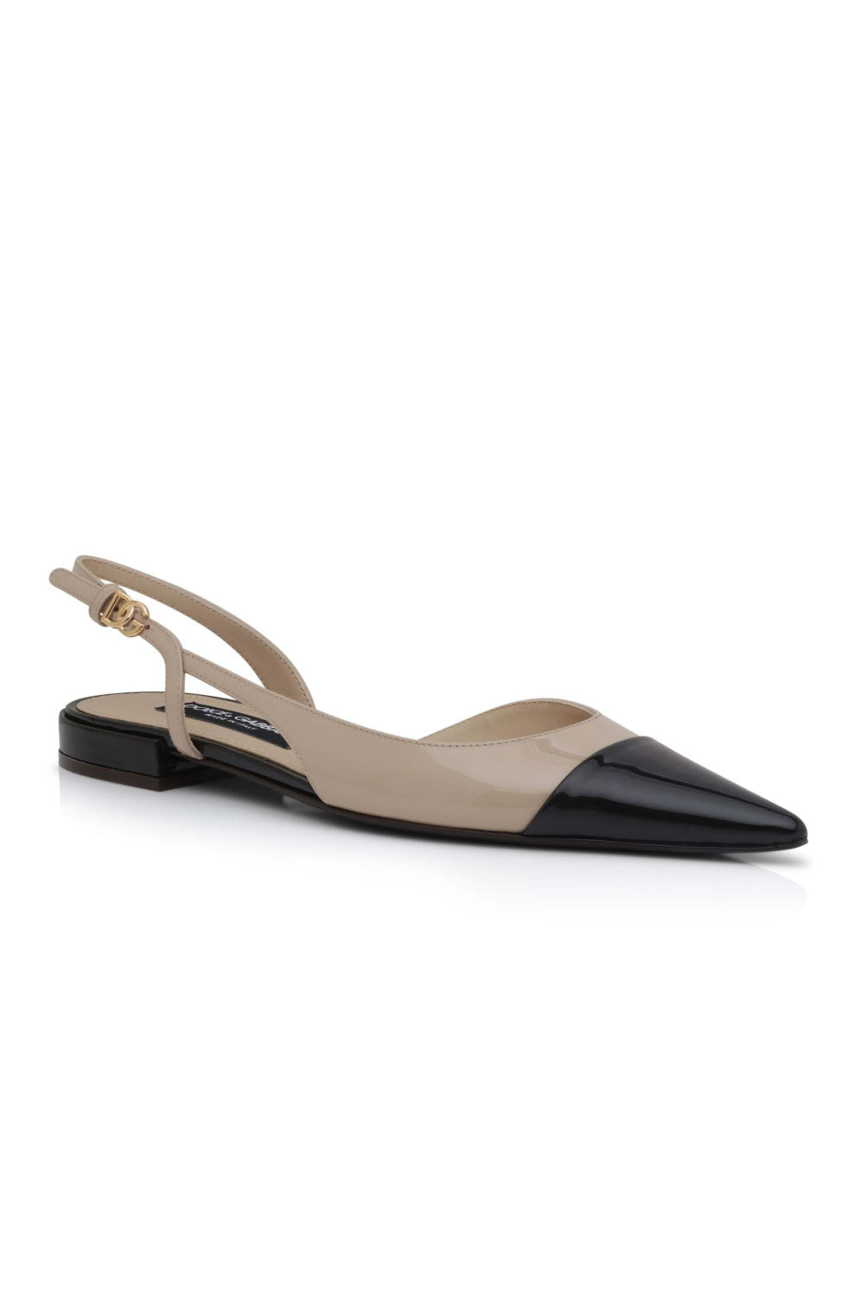 フラットシューズ DOLCE & GABBANA FLATS Patent leather mary jane ballet flats in Black for Girls