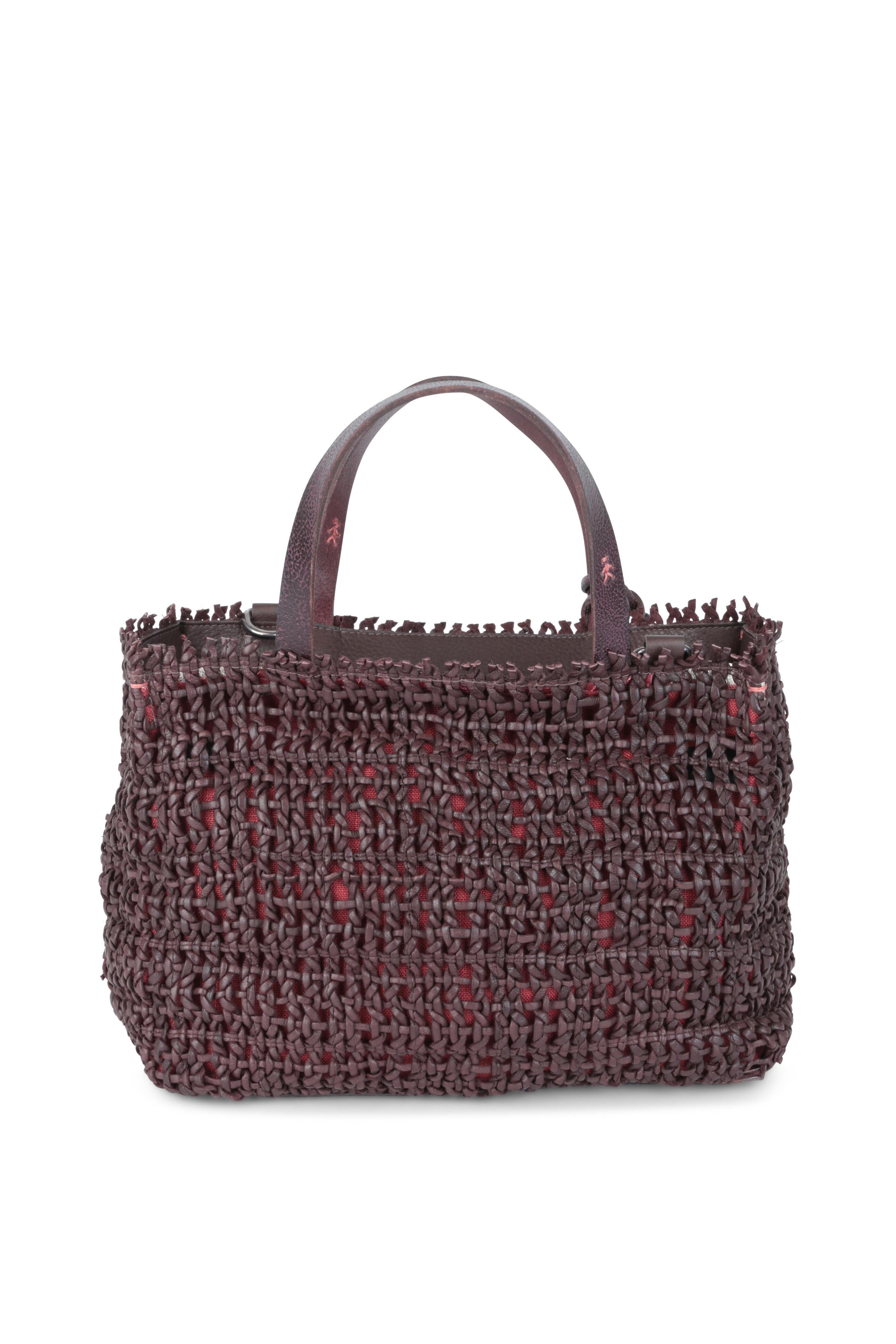 Henry Beguelin - Melodi Brown Woven Leather Small Tote