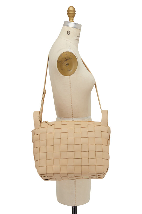 Bottega Veneta - Bowling Cassette Porridge Woven Medium Bag 