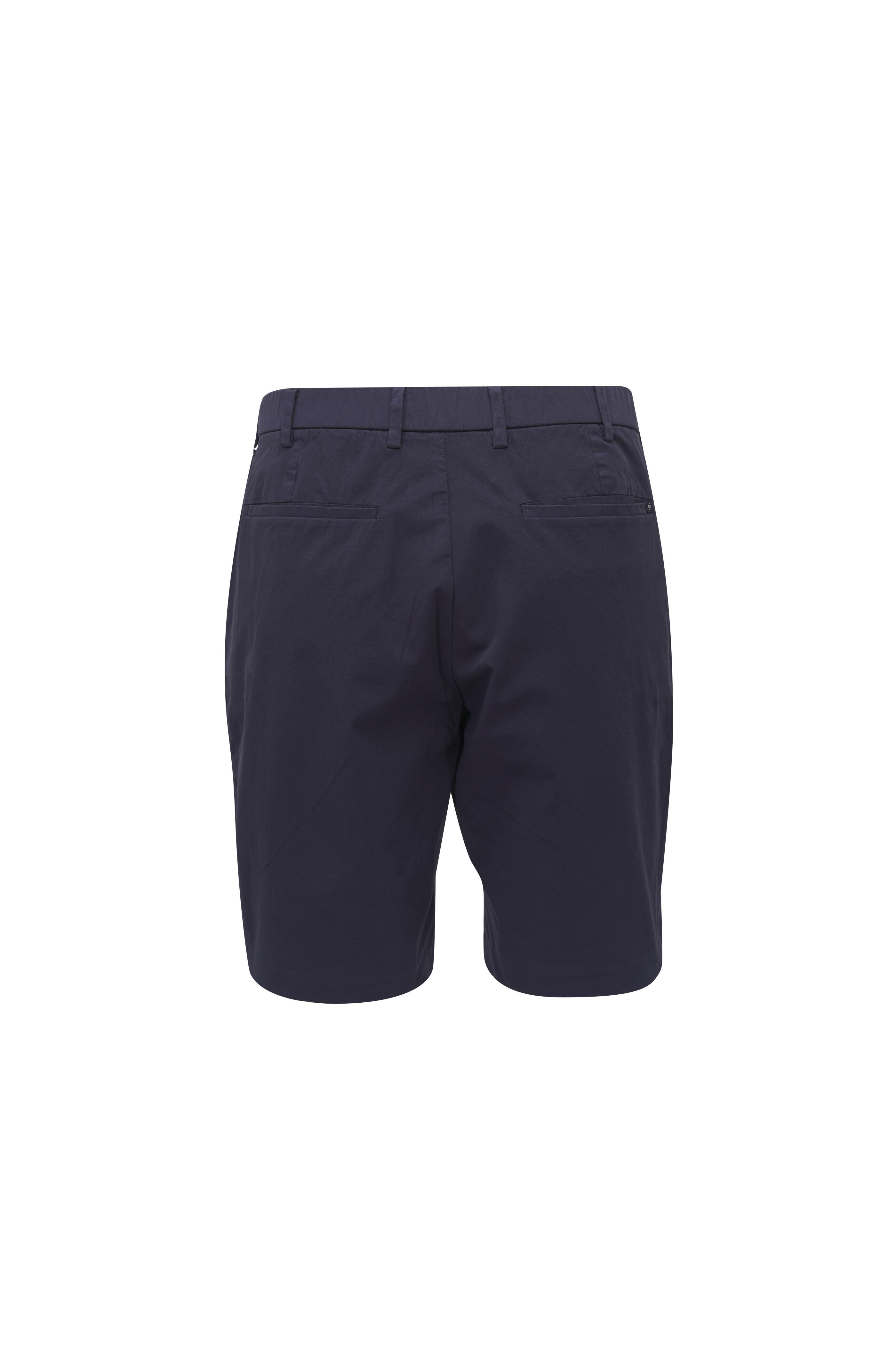 Deke - Dark Navy Stretch Cotton Twill Shorts | Mitchell Stores