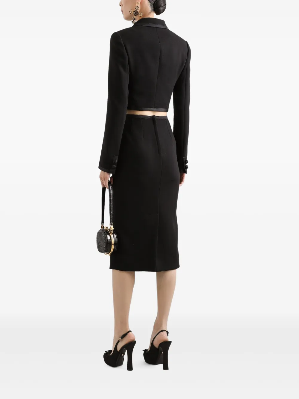 【関税＆送料込み】Dolce & Gabbana Pencil Skirt In CrApe Dolce & Gabbana floral-print Pencil Skirt | Purple | FARFETCH