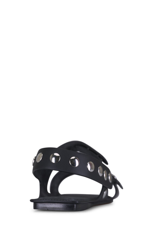 Khaite Boden Black Leather Studded Sandal - view 5