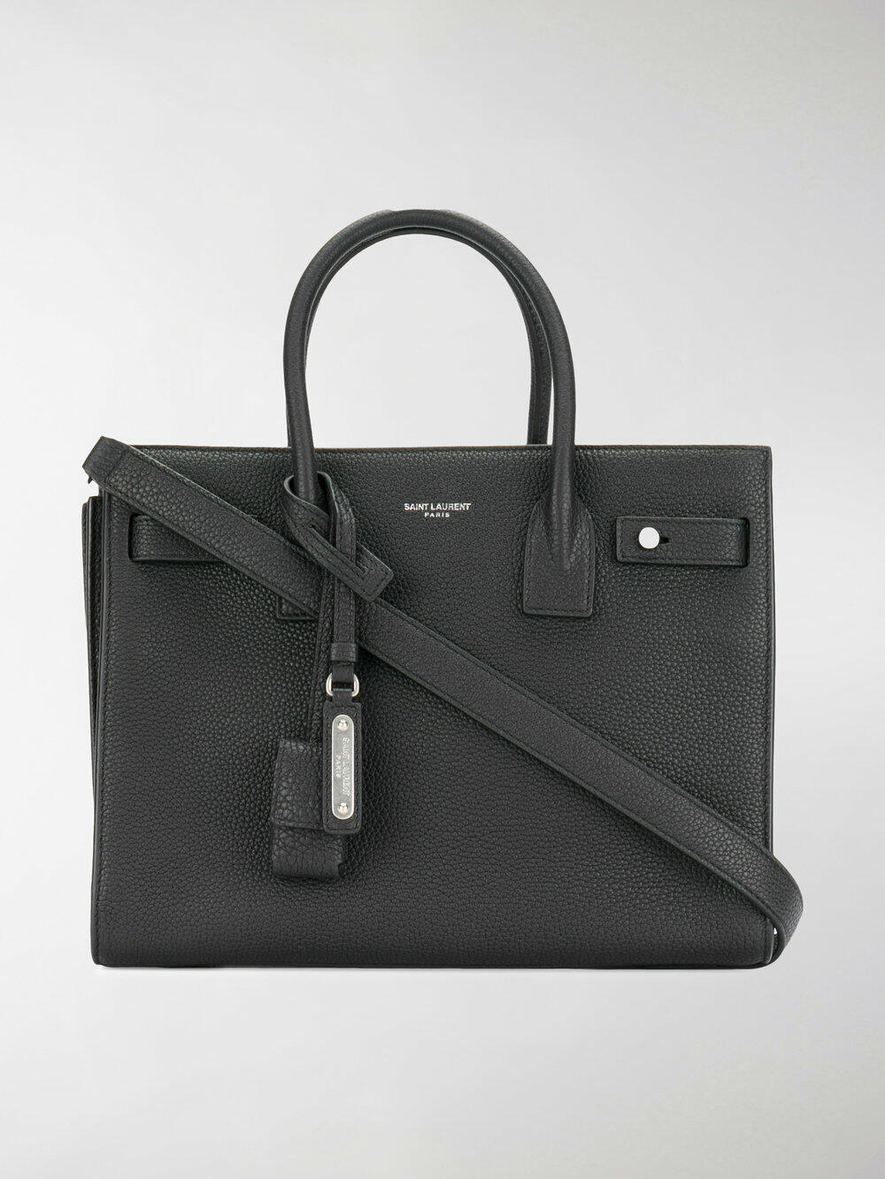 Saint Laurent - Sac De Jour Black Bonded Leather Baby Bag