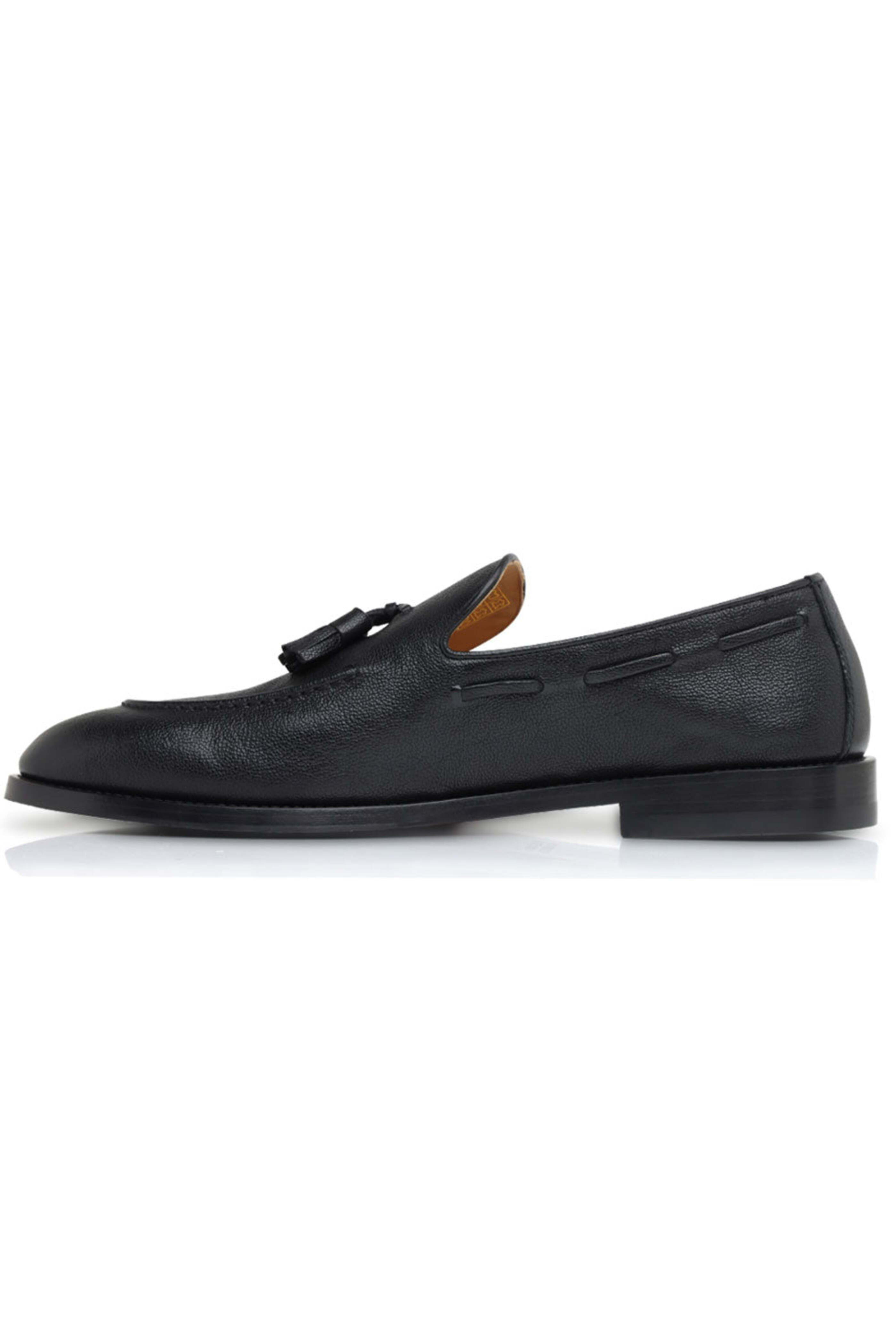 Brunello Cucinelli - Fine Grain Tassel Loafer in Black