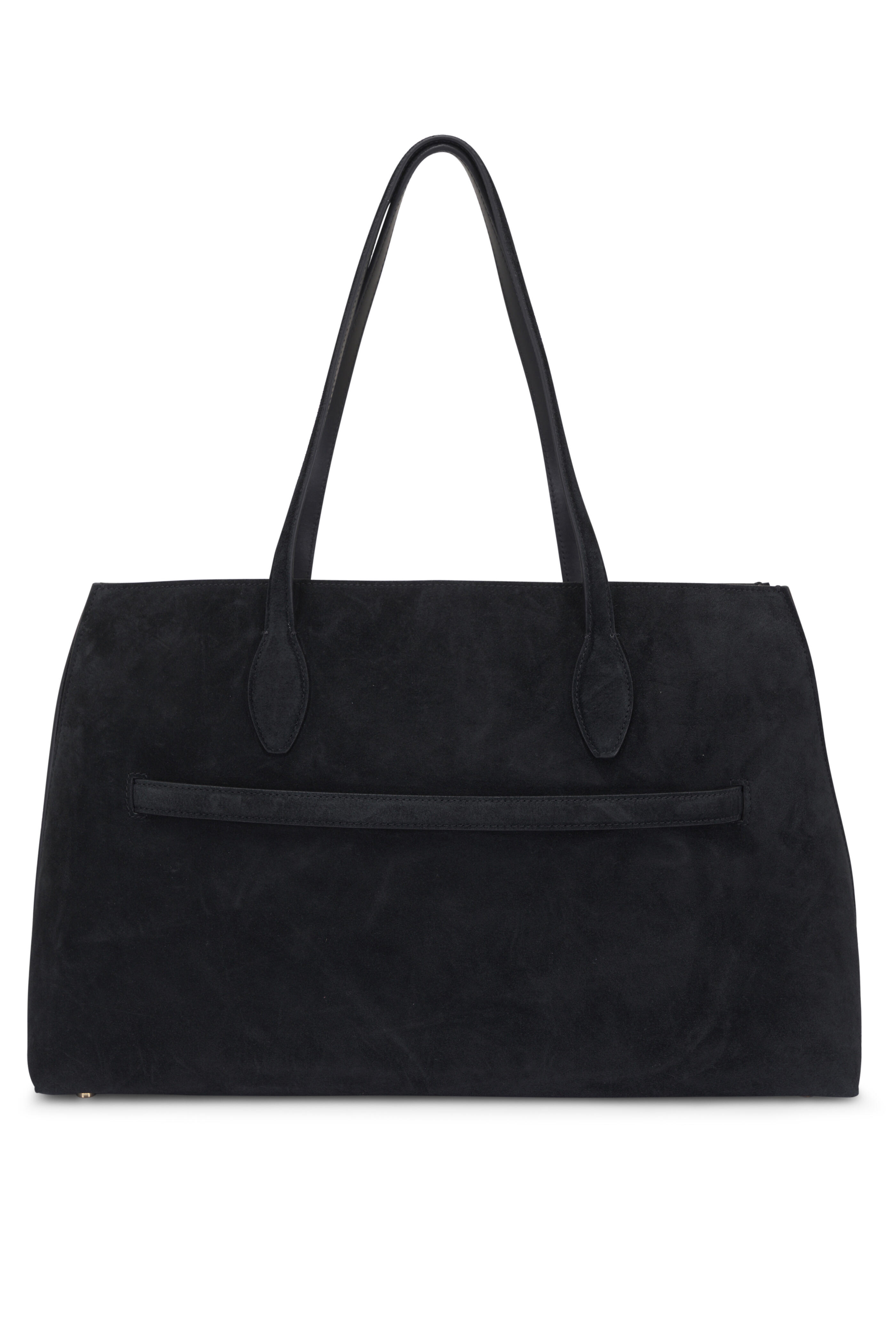 Totême - Lounge Black Suede Tote Bag