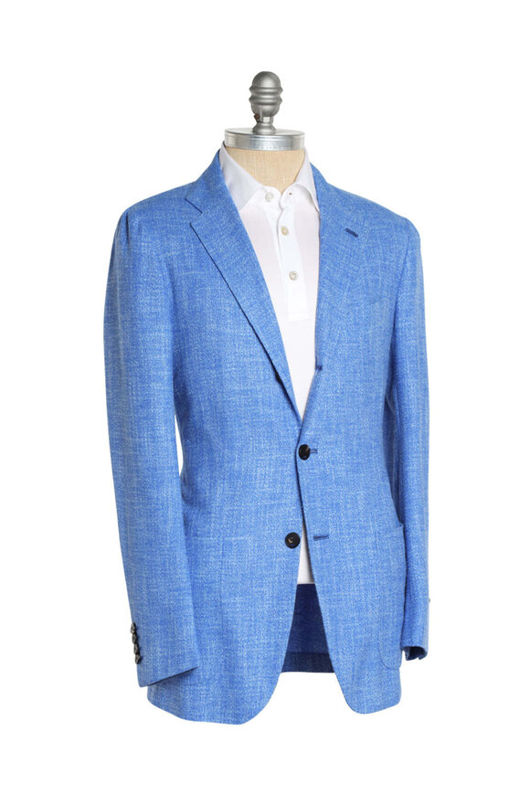KNT Electric Blue Donegal Sportcoat - view 3
